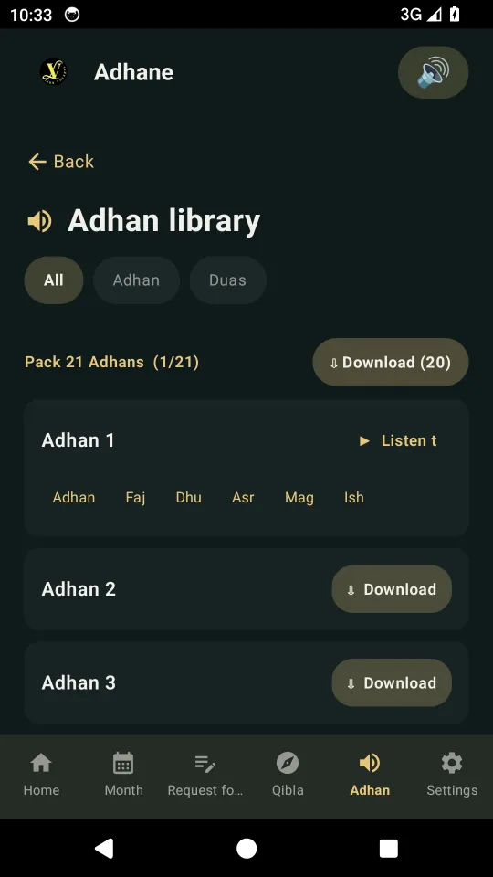 Adhan library